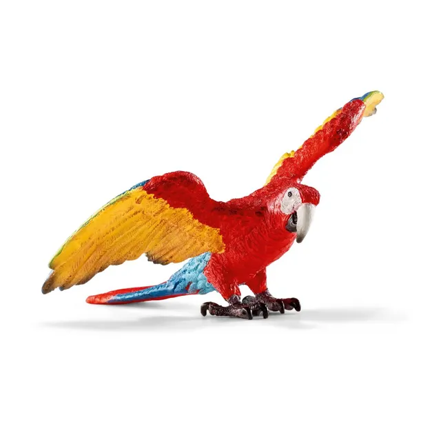 schleich-wild-life-ara-papagei-figur-14737-hellrot image 1