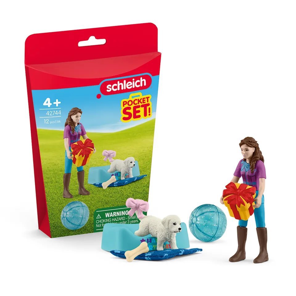 schleich-pocket-sets-mini-welt-lisa-geburtstag-spielfiguren-set image 1