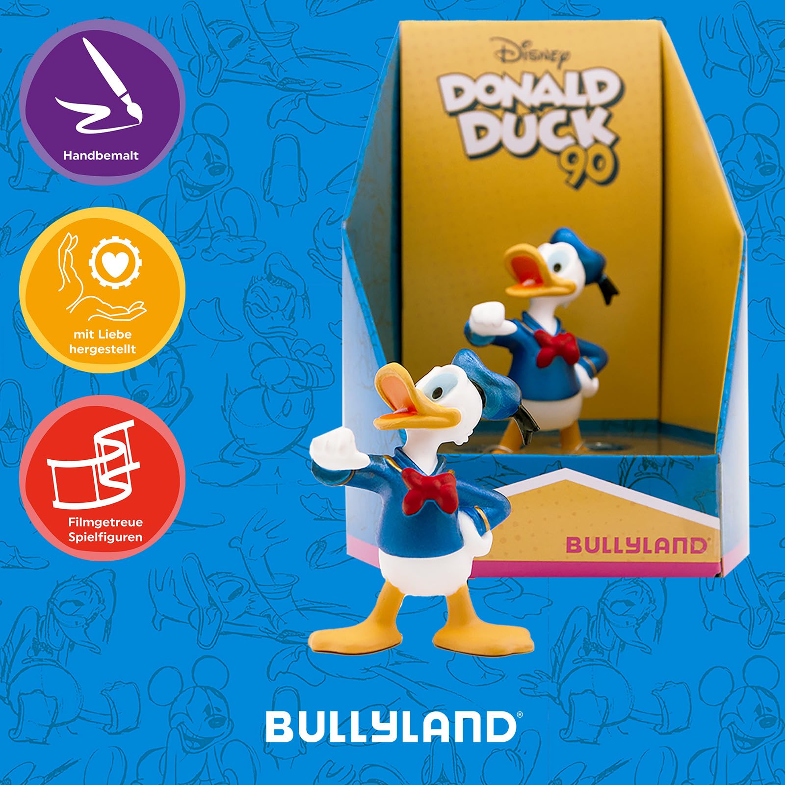 bullyland-disney-donald-duck-15089-spielfigur-90-jahre-6-4-cm image 5