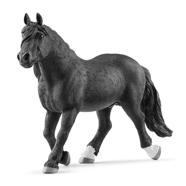 schleich-horse-club-13958-noriker-hengst-pferdefigur-schwarz image 1