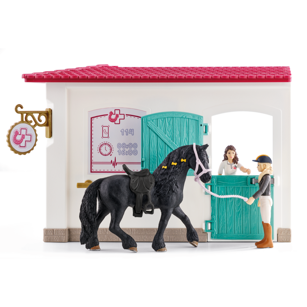 schleich-farm-world-72261-besuch-beim-tierarzt-spielset-mit-pferd image 3