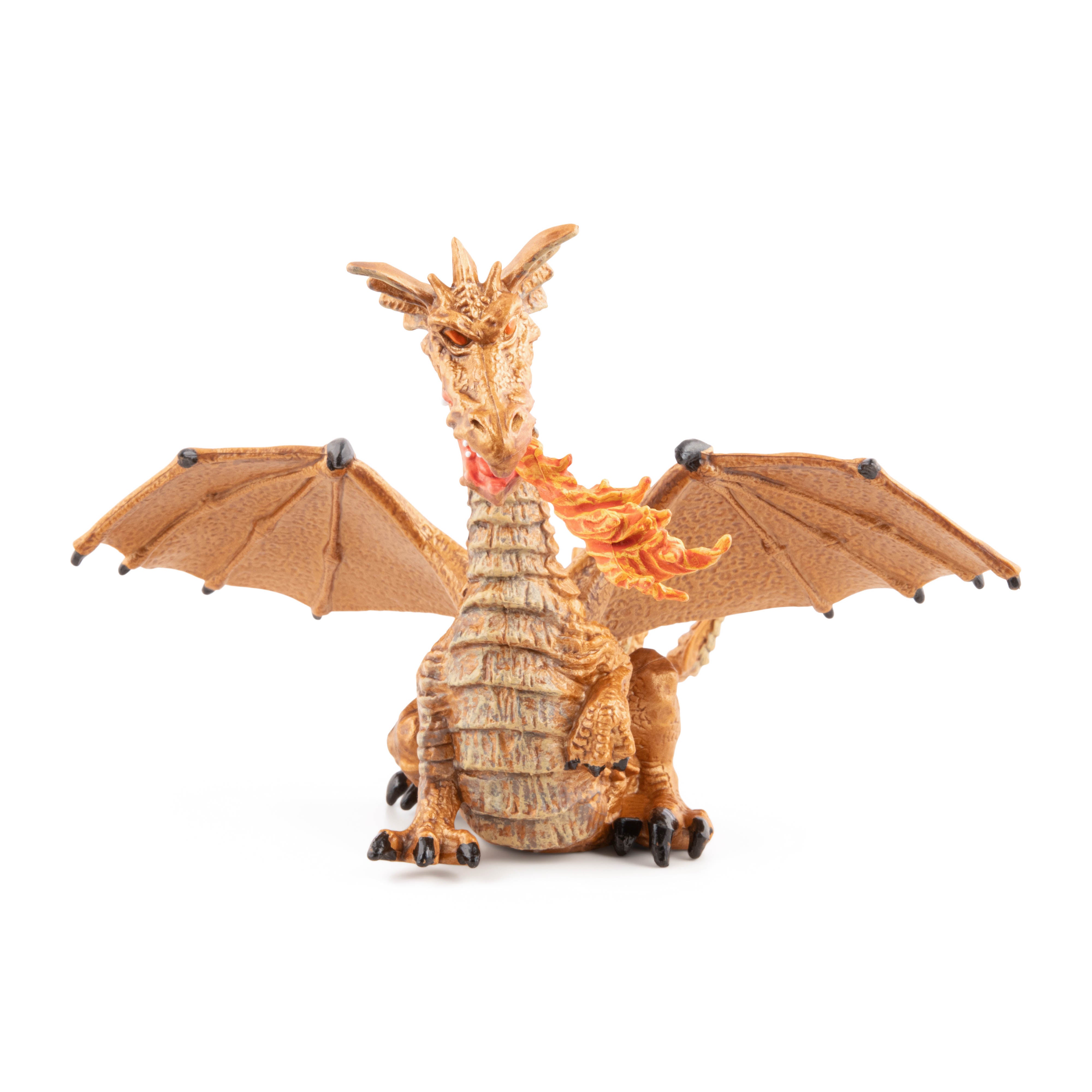 papo-enchanted-world-goldener-drache-spielfigur-mit-flamme image 2