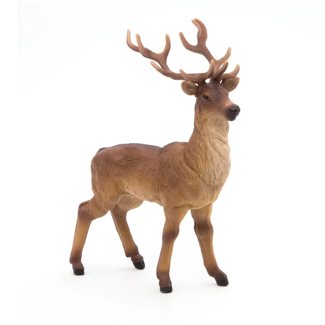 papo-wildlife-hirsch-figur-waldtier-mit-geweih image 1