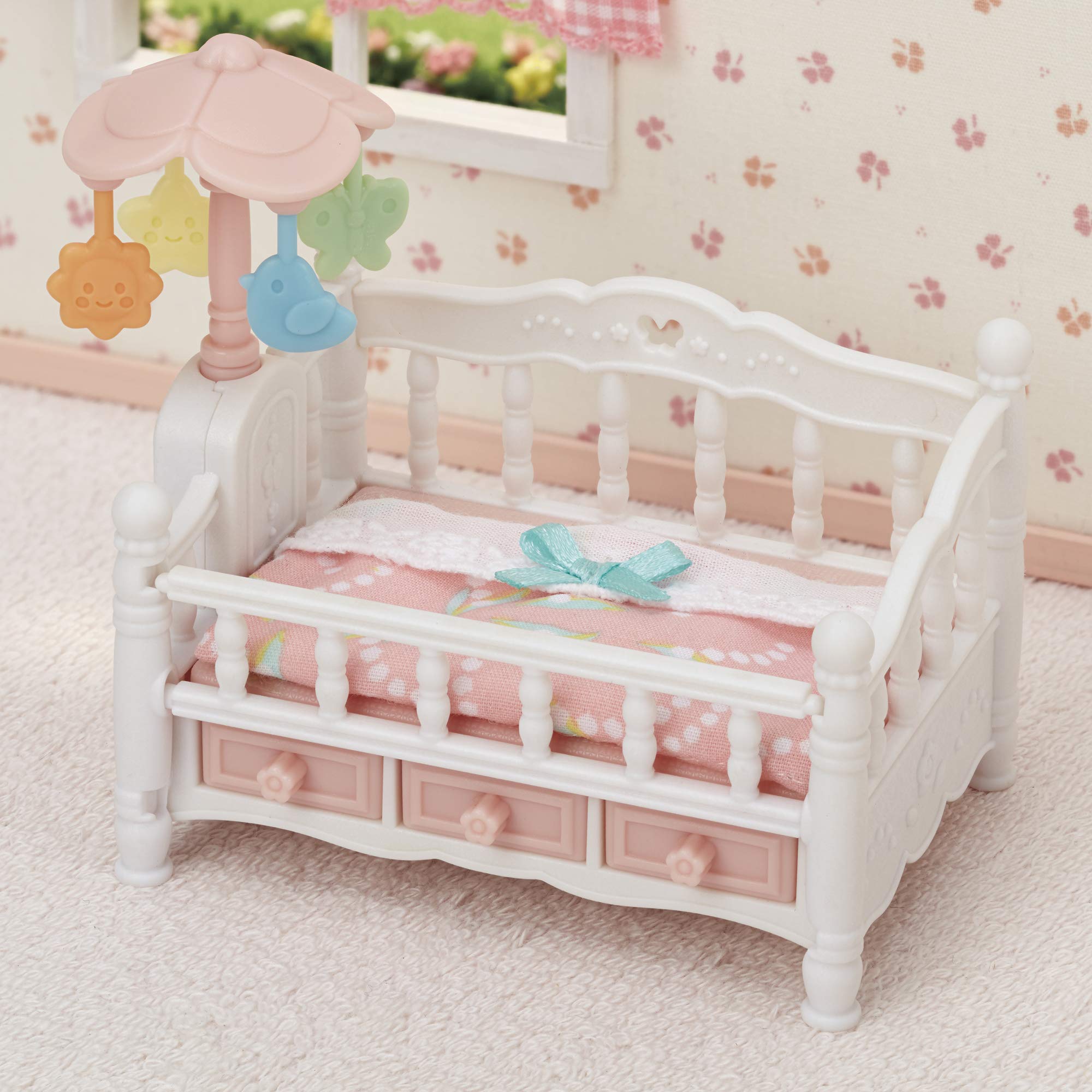 sylvanian-families-baby-5534-babybett-puppenhaus-mobile-drillinge image 7
