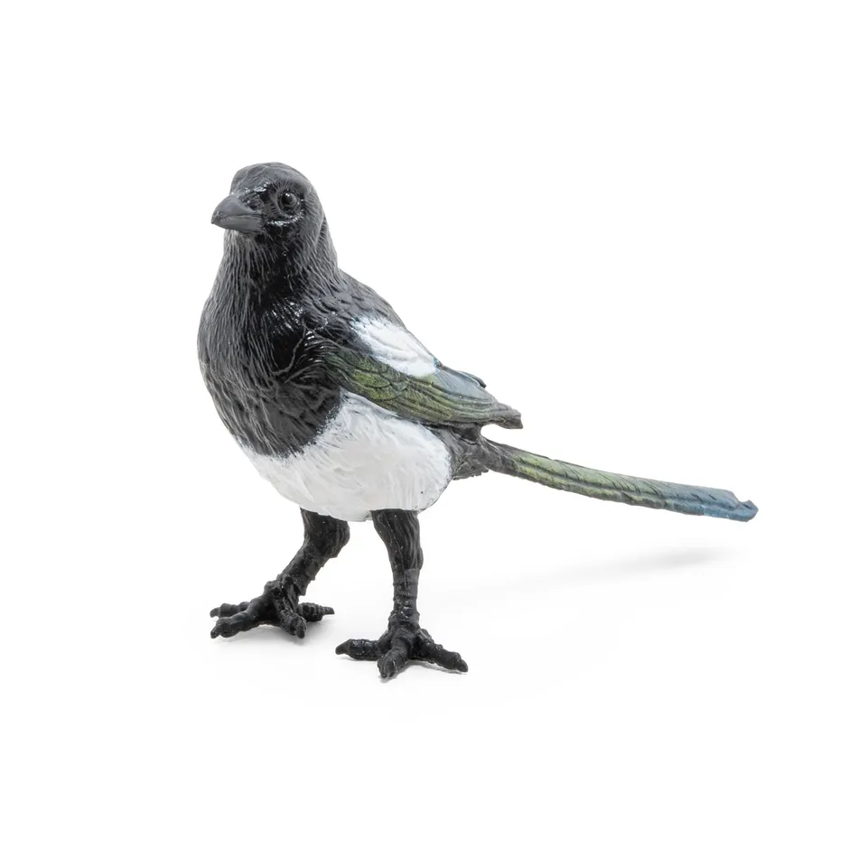 papo-garden-animals-elster-spielfigur-schwarz-wei image 1