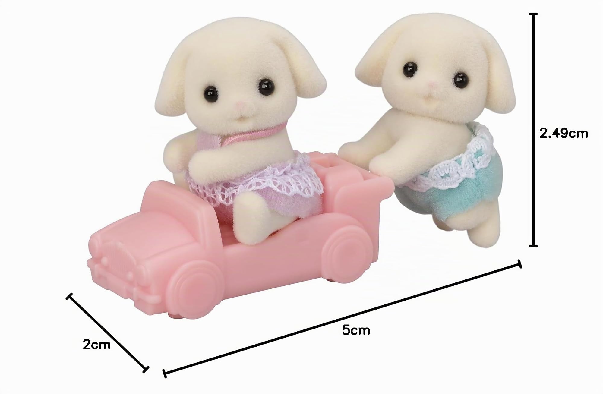 sylvanian-families-baby-collection-5737-kaninchen-zwillinge-mit-auto image 5
