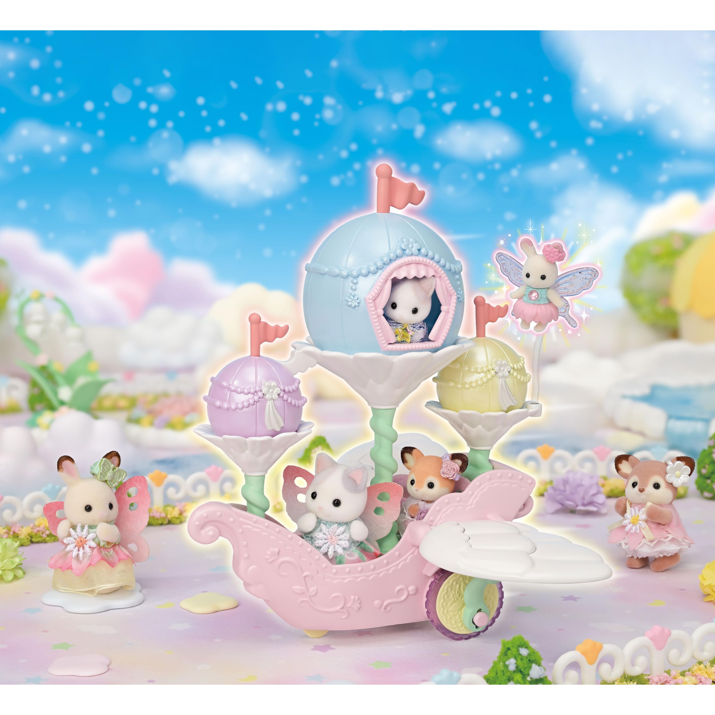 sylvanian-families-magical-baby-5827-ballonschiff-katzenfigur image 2