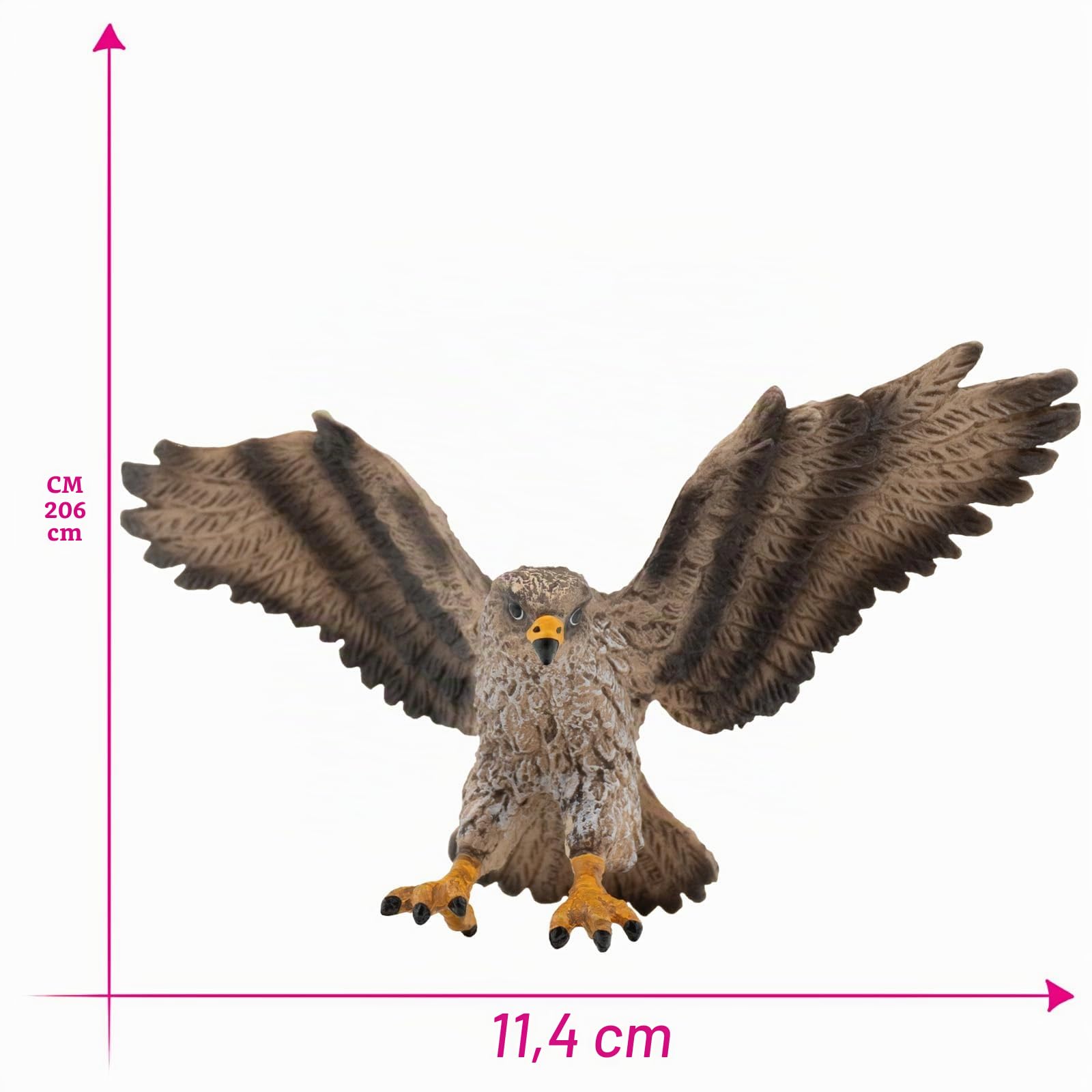 bullyland-bird-world-m-usebussard-figur-11-4-cm-gr-e-m-handbemalt image 2