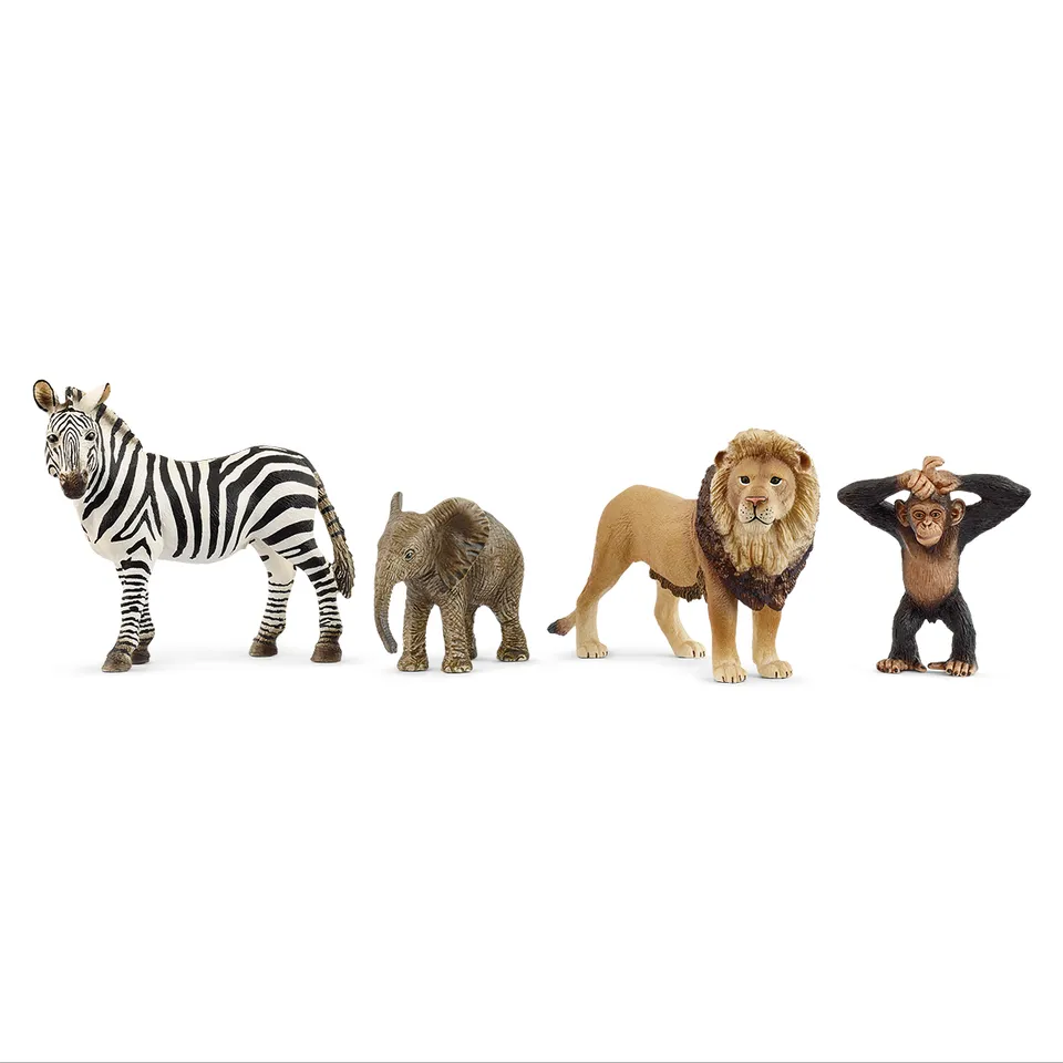 schleich-wild-life-afrika-starter-set-tierfiguren-42721-4-teilig image 1
