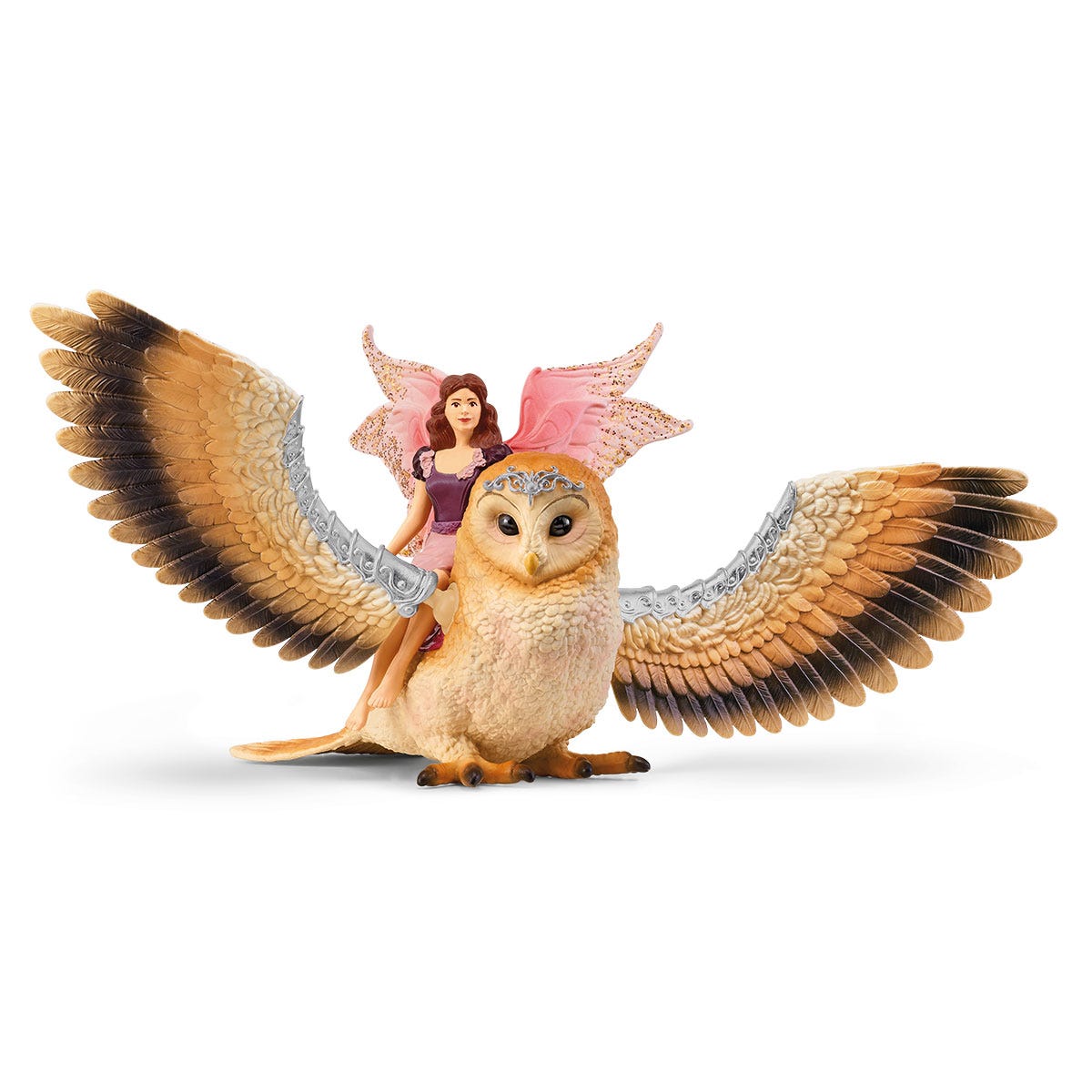 schleich-bayala-elfe-auf-glitzer-eule-figur-70789 image 1