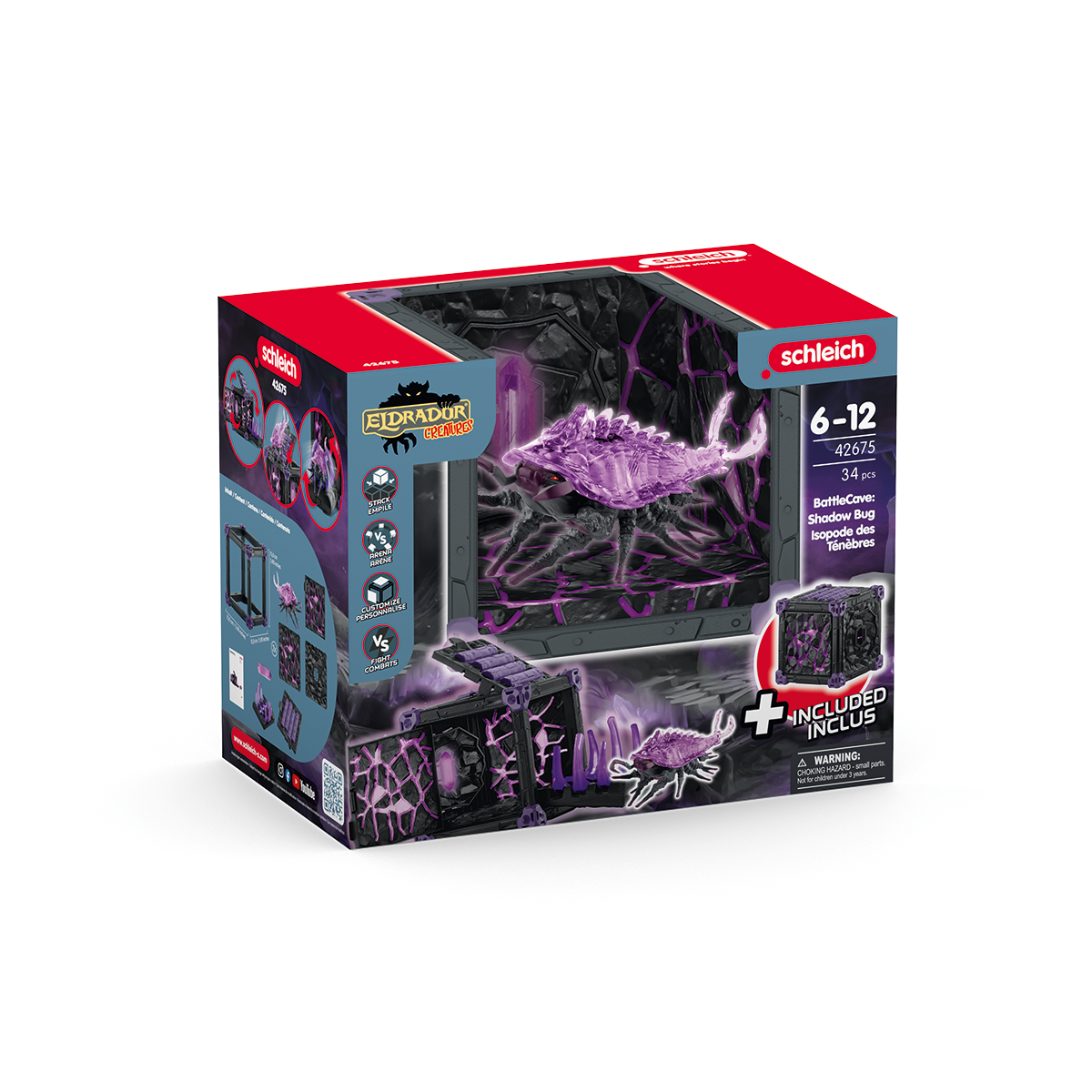 schleich-eldrador-42675-battlecave-schattenassel-spielfigur image 8