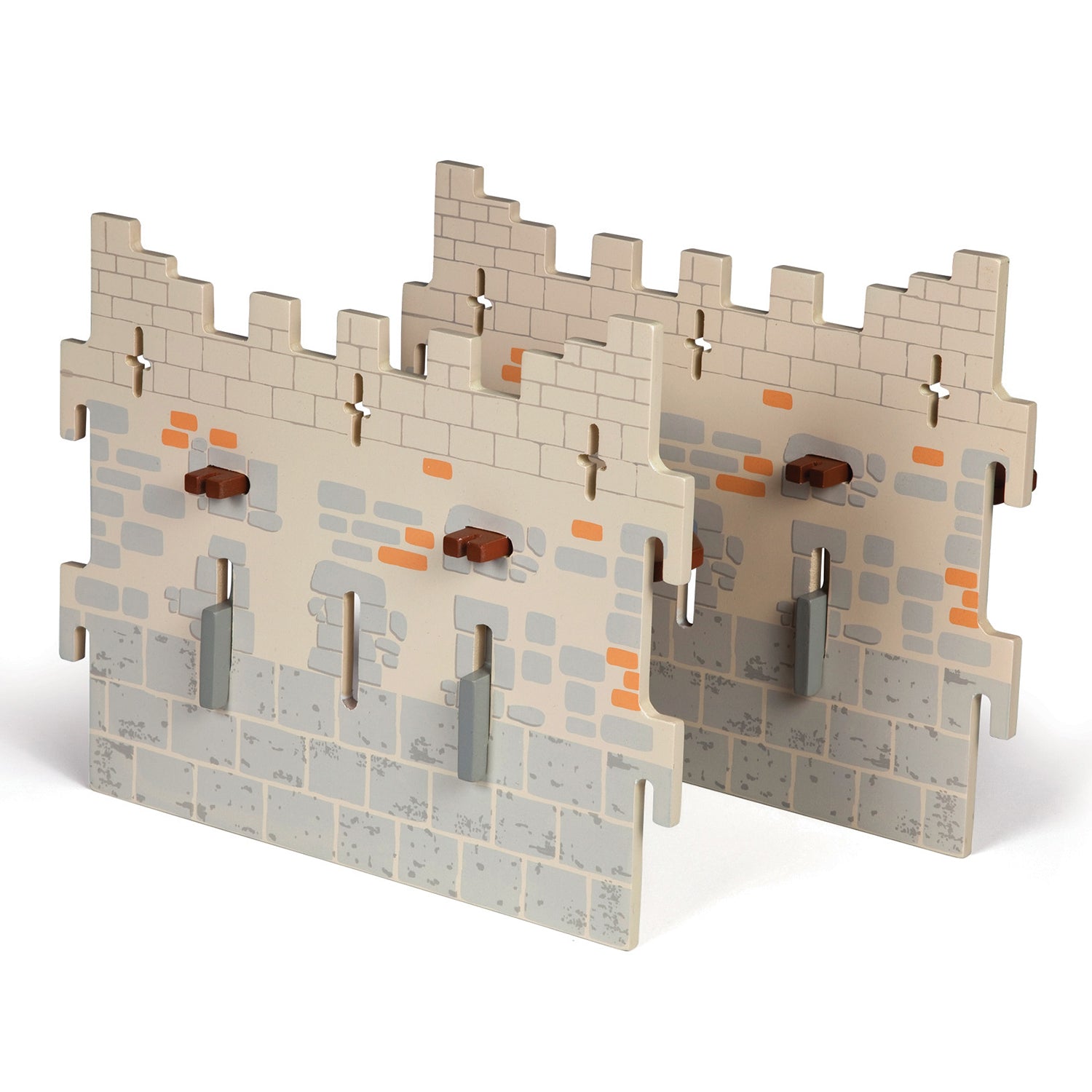 papo-medieval-waffenmeisterburg-mauer-set-2-gro-e-mauern image 1