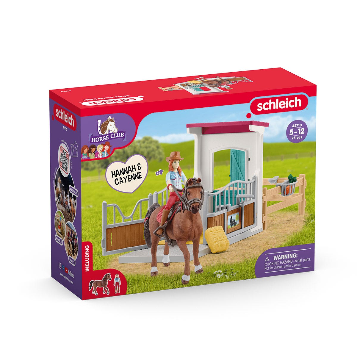 schleich-42710-horse-club-pferdebox-mit-hannah-cayenne image 3