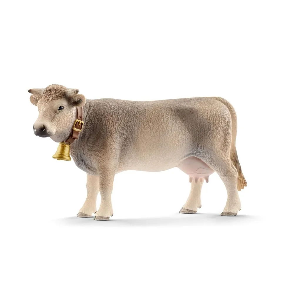 schleich-farm-world-braunvieh-kuh-bauernhoftier-braun image 1