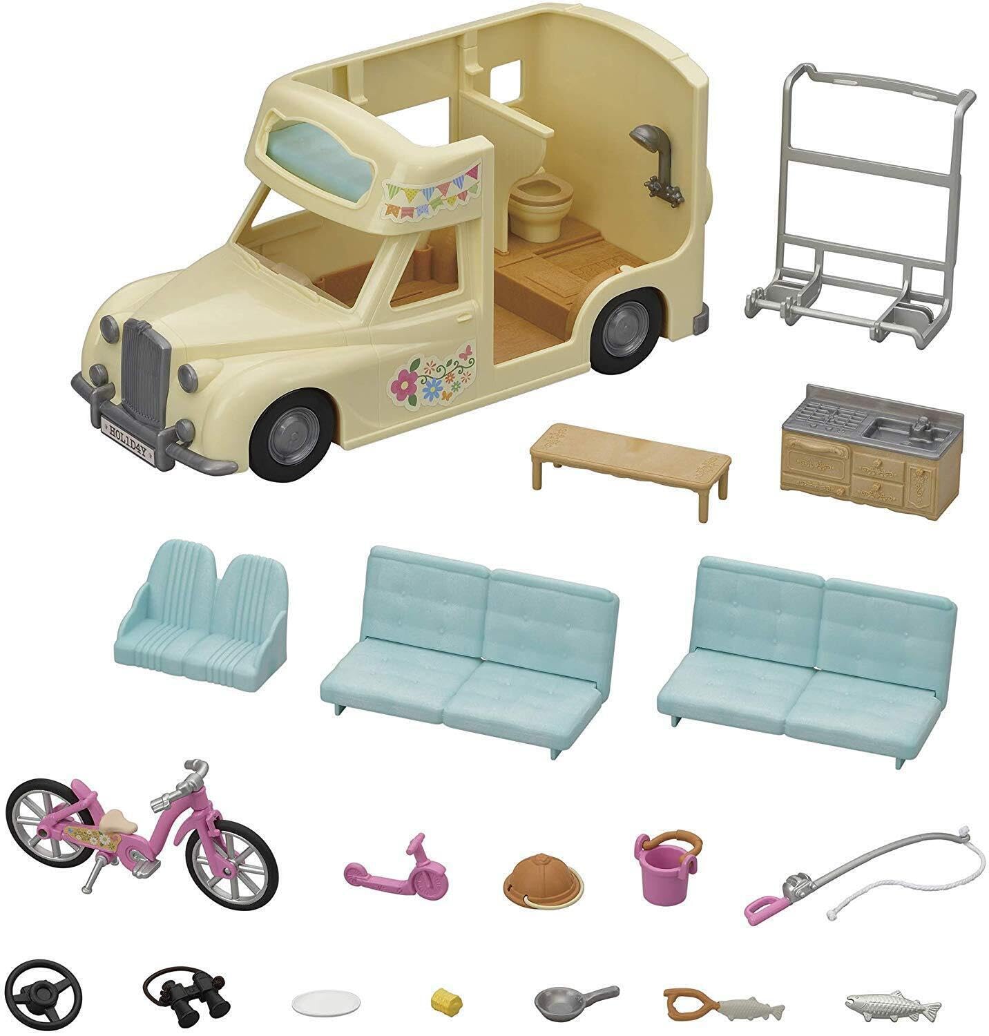 sylvanian-families-5454-wohnmobil-puppenhaus-auto-spielset-familie image 6