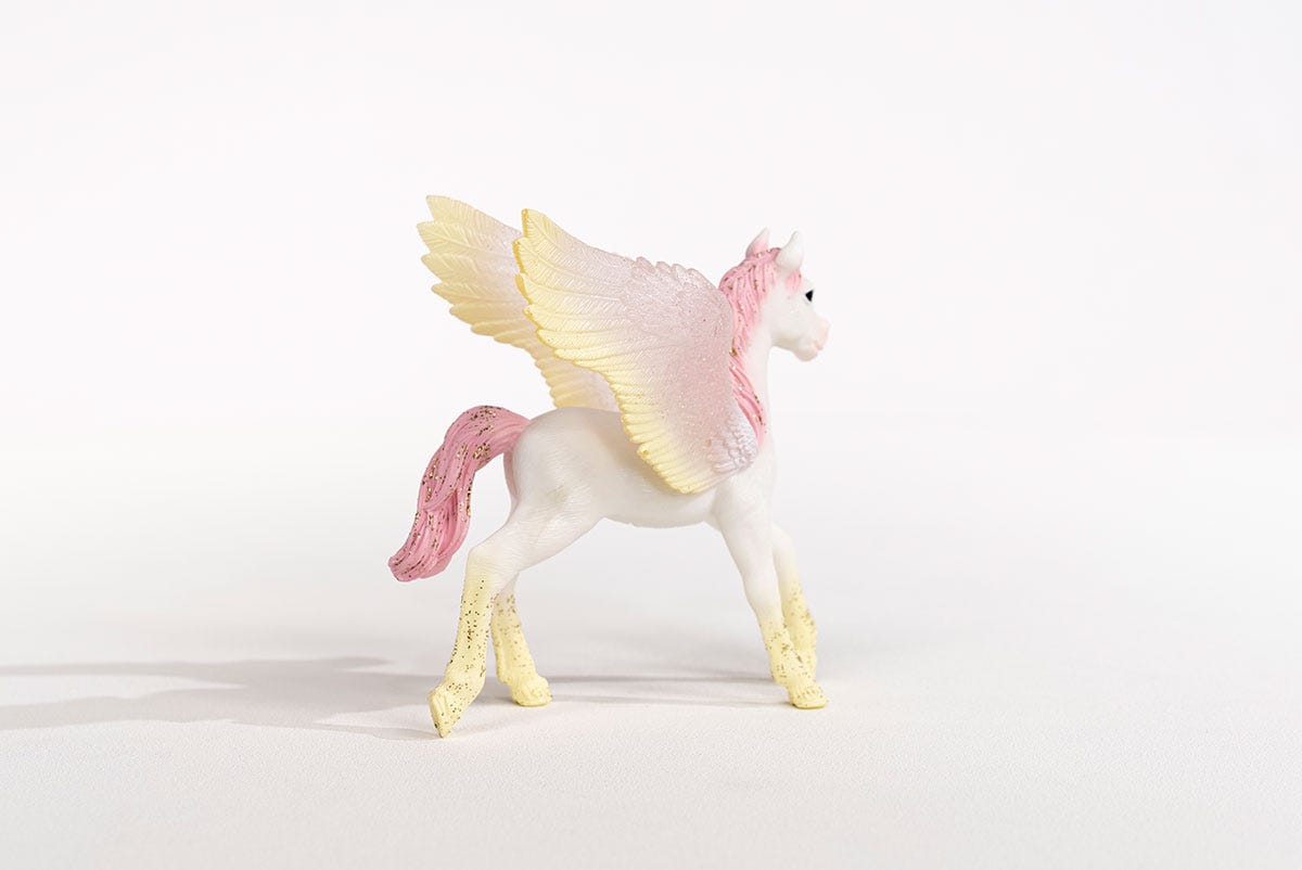 schleich-bayala-pegasus-fohlen-spielfigur-rosa-m-hne image 3