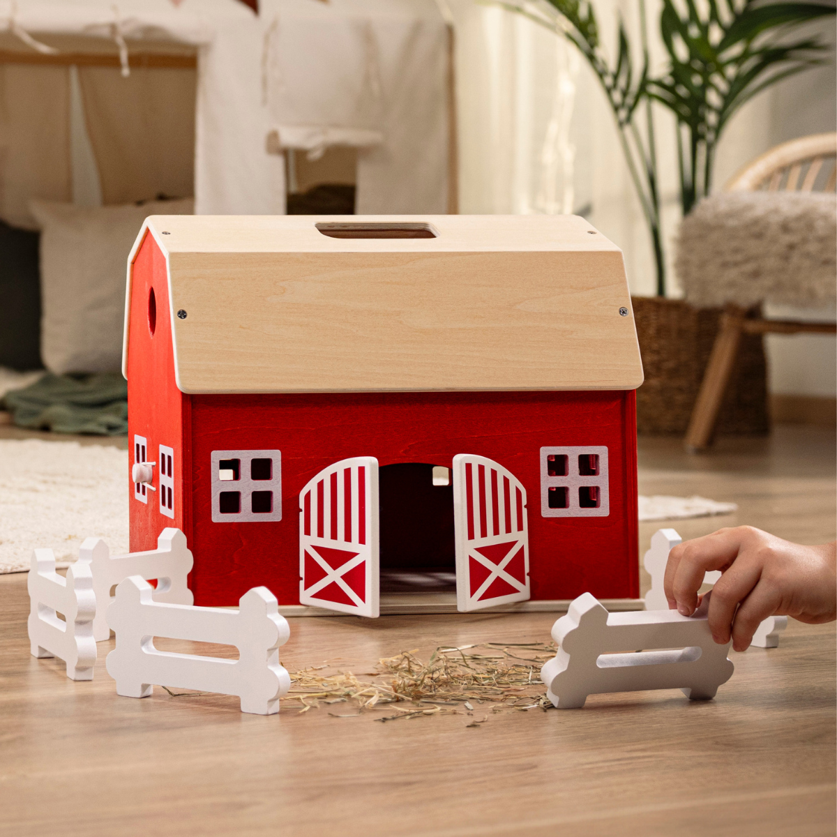 schleich-farm-world-42602-gro-er-bauernhof-holz-stall image 2