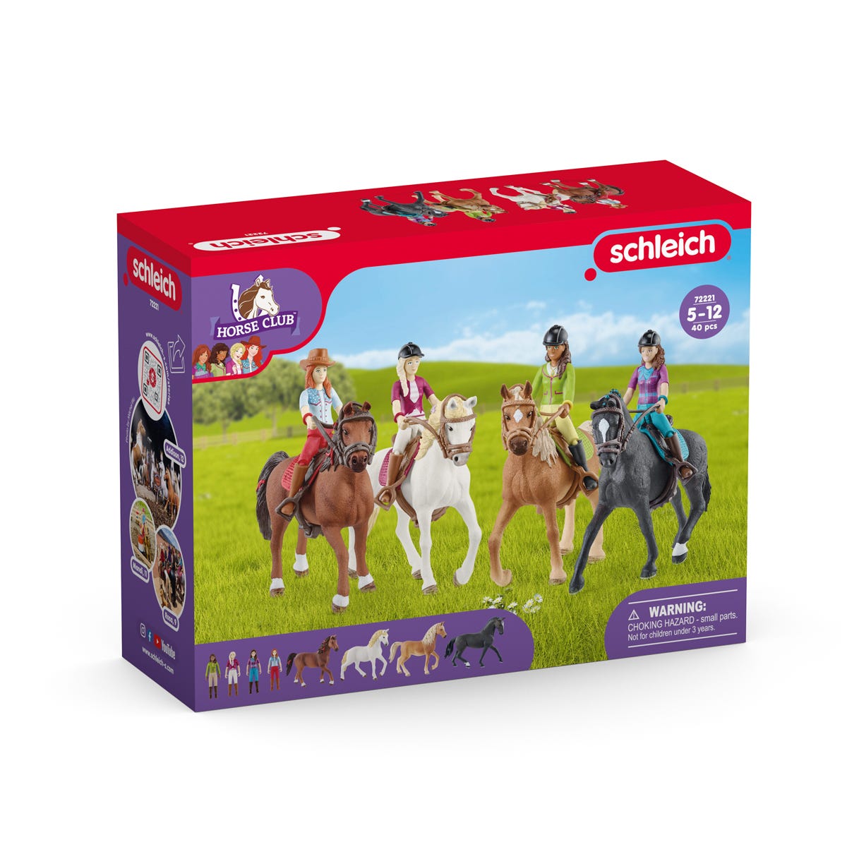 schleich-horse-club-ausritt-spielset-72221-mit-pferden image 3