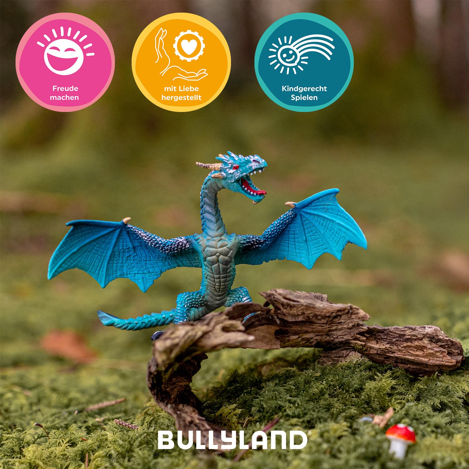 bullyland-enchanted-forest-t-rkiser-drache-75592-figur-10-3-cm image 5