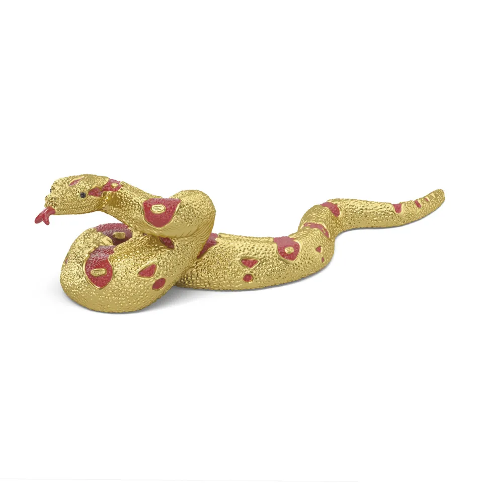 schleich-wild-life-mondneujahr-schlange-72275-sammlerfigur-gold image 1