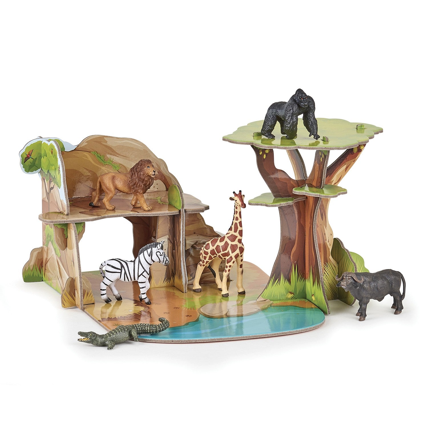 papo-mini-papo-mini-savannah-spiellandschaft-savanne-set image 2