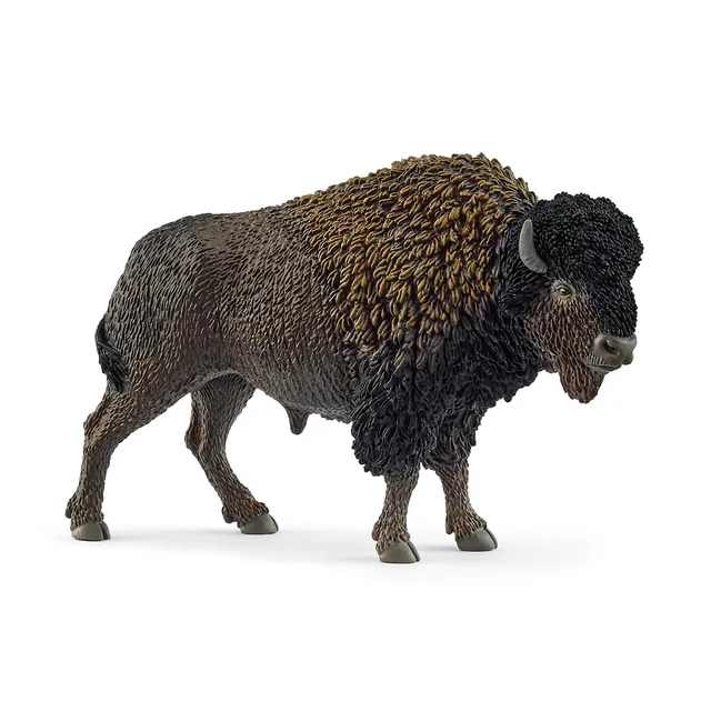 schleich-wild-life-bison-14879-spielfigur-bulle image 1