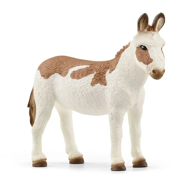 schleich-farm-world-13961-amerikanischer-esel-tierfigur-gefleckt image 1