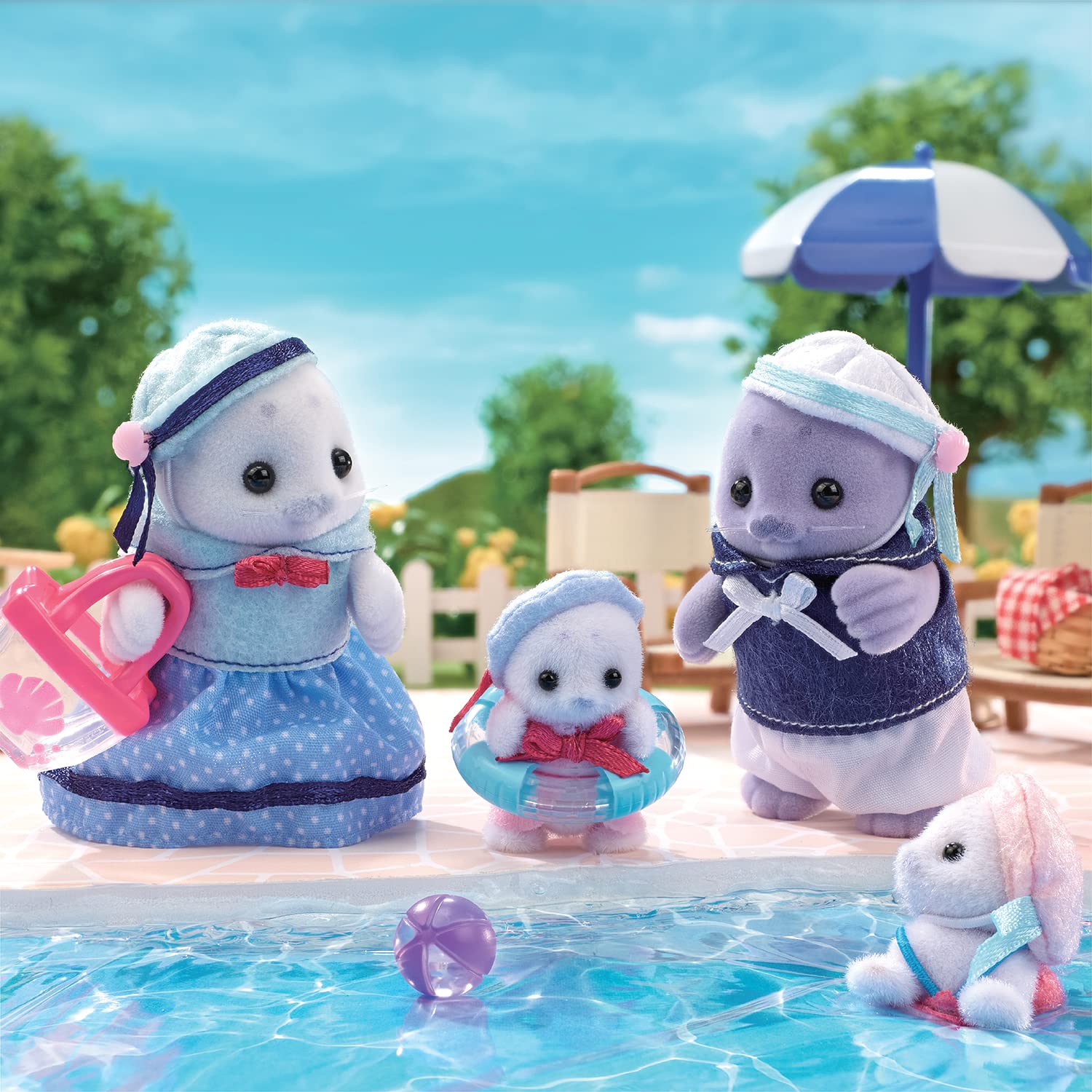 sylvanian-families-seaside-robben-familie-5759-figuren-4er-set image 6