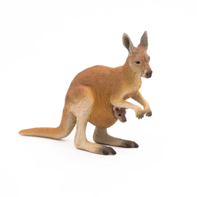 papo-wildlife-k-nguru-mit-baby-tierfigur-australien image 1