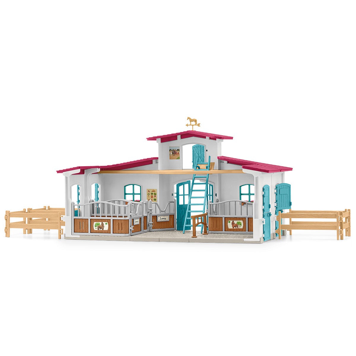 schleich-horse-club-reiterhof-42567-spielset-mit-pferden image 8