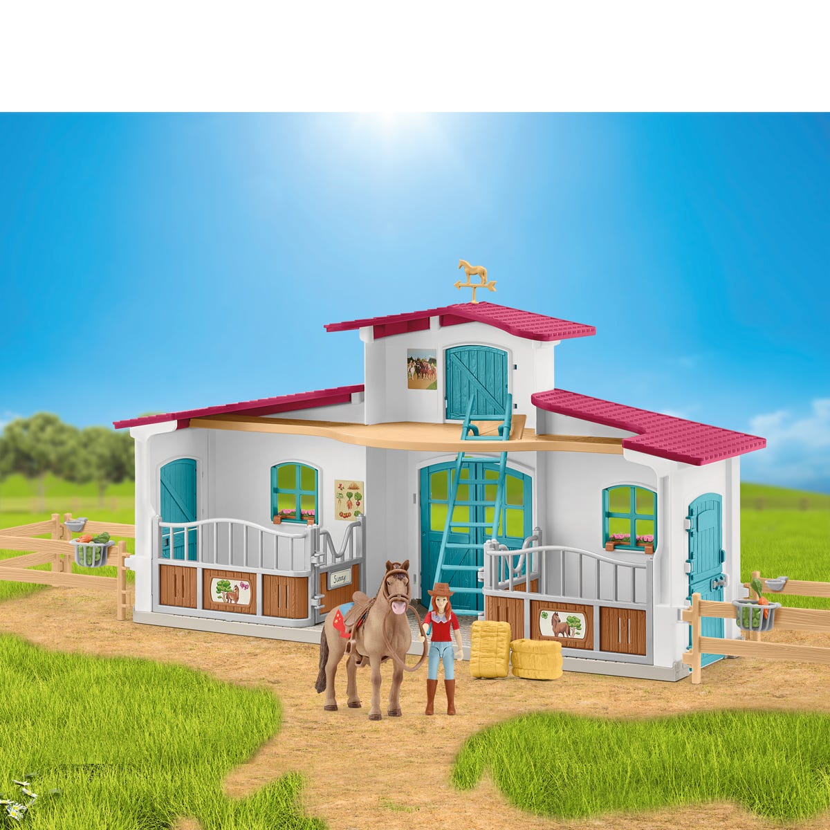 schleich-horse-club-reiterhof-starter-set-72222-pferd image 2