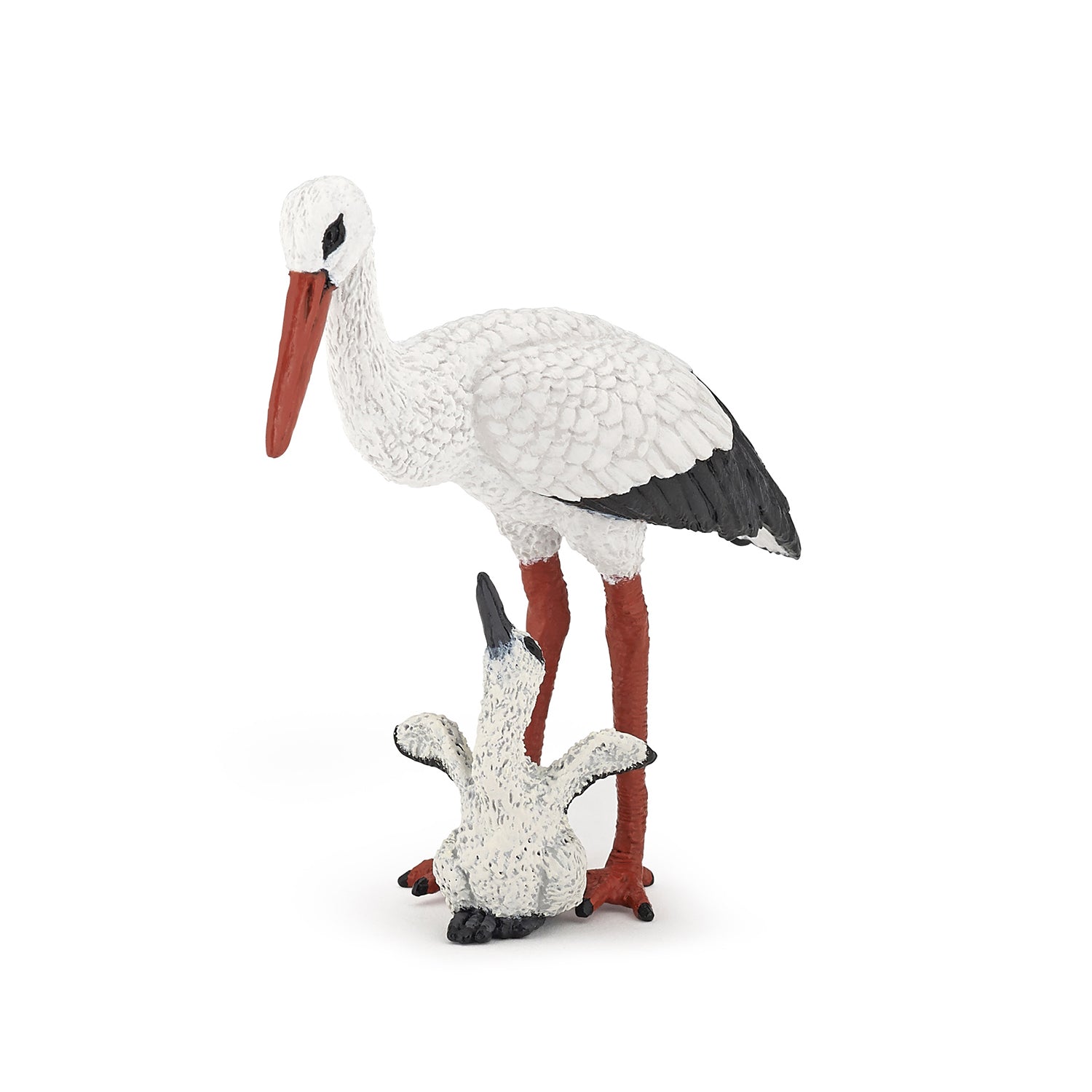papo-wildlife-storch-figur-mit-baby-nest image 1
