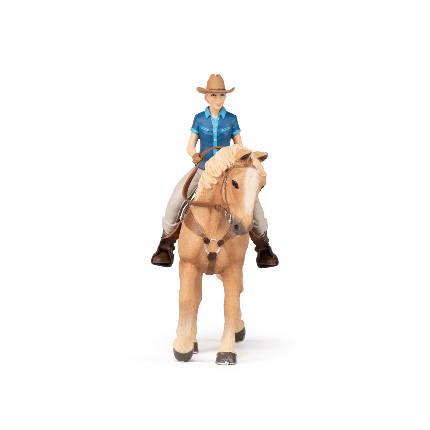 papo-horses-western-pferd-und-reiterin-set-cowgirl-figur image 4