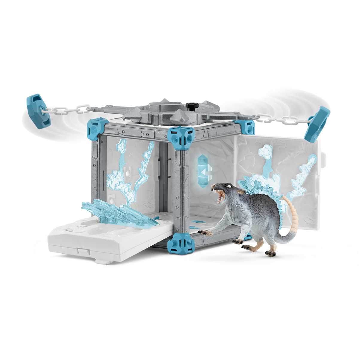 schleich-eldrador-battlecave-eisratte-spielfigur-mit-eiskristall image 1