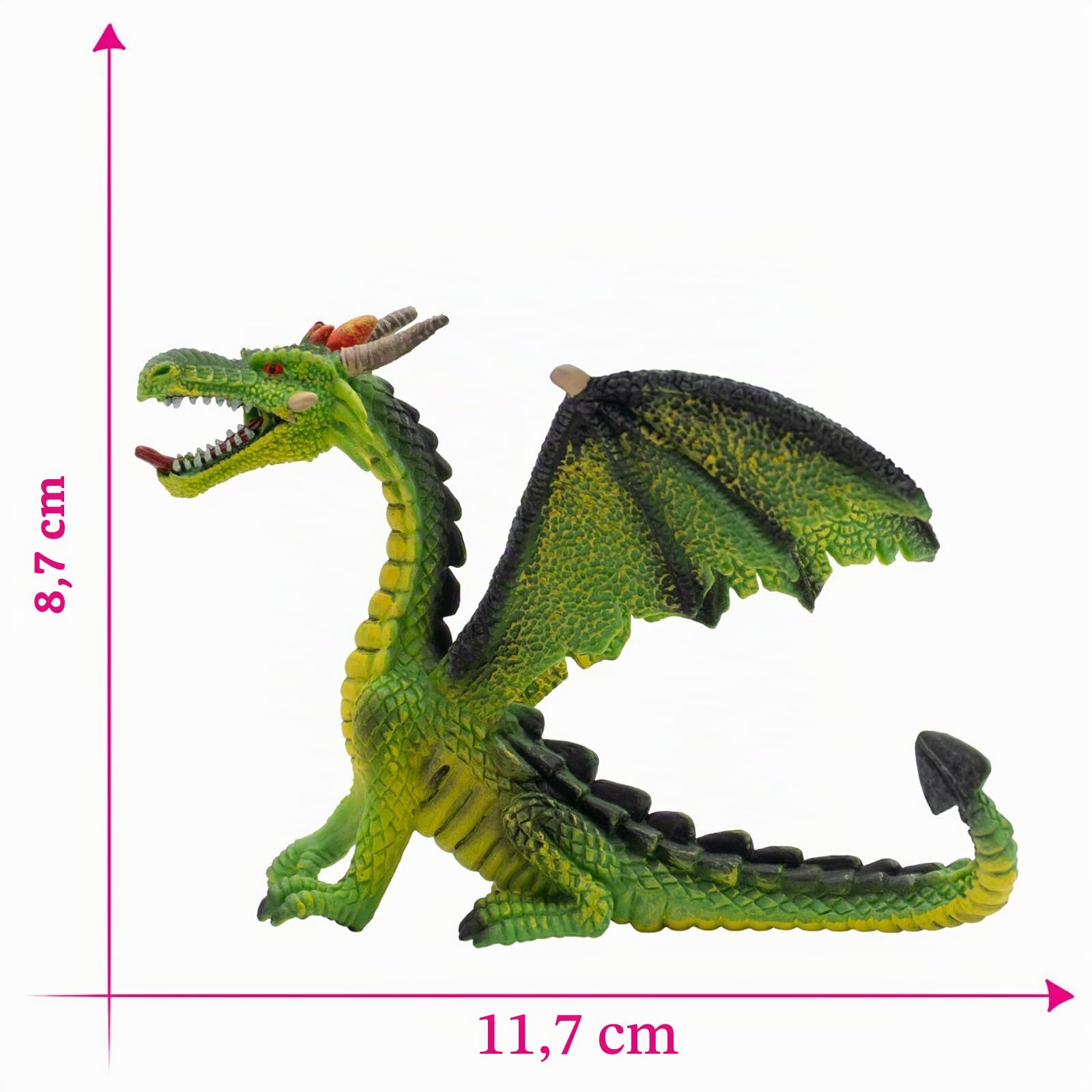 bullyland-75593-gr-ner-drache-spielfigur-pvc-frei-8-7-cm image 2