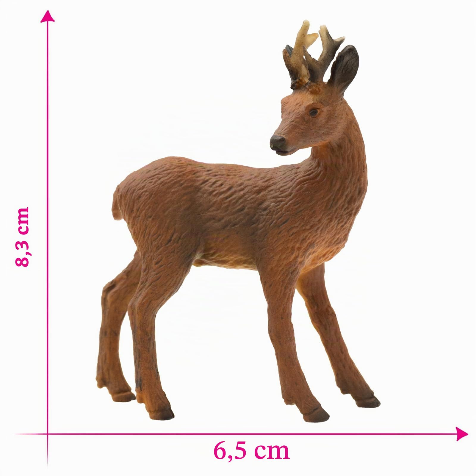 bullyland-forest-animals-rehbock-64436-spielfigur-8-3-cm-braun image 2
