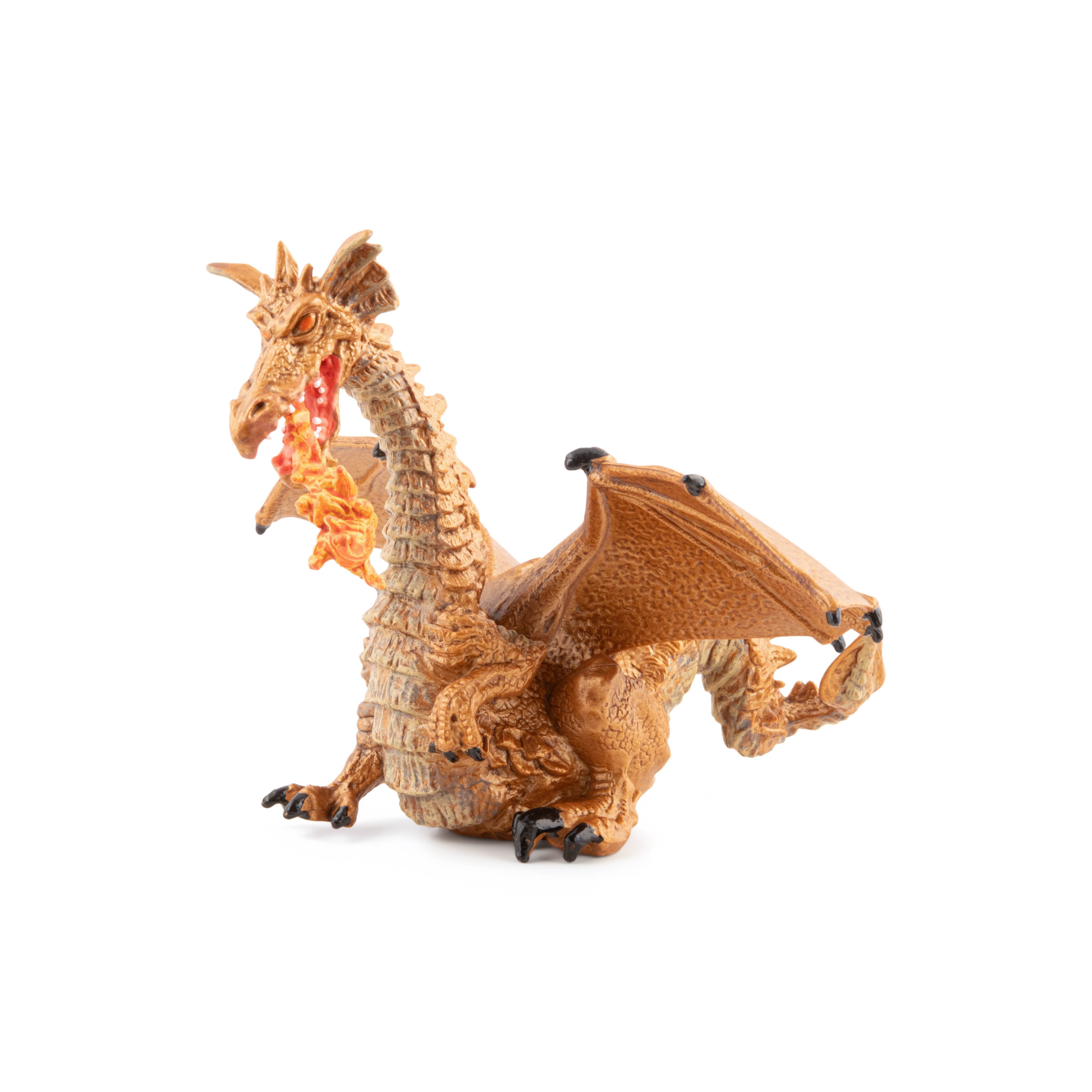 papo-enchanted-world-goldener-drache-spielfigur-mit-flamme image 4