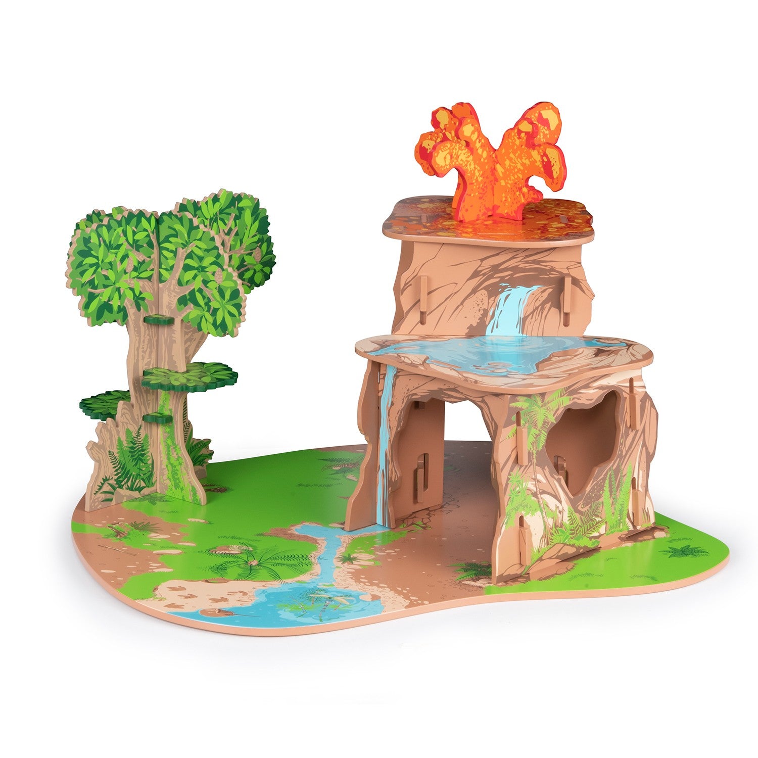 papo-dinosaurs-dinosaurierland-holz-spielset-mit-2-figuren image 4