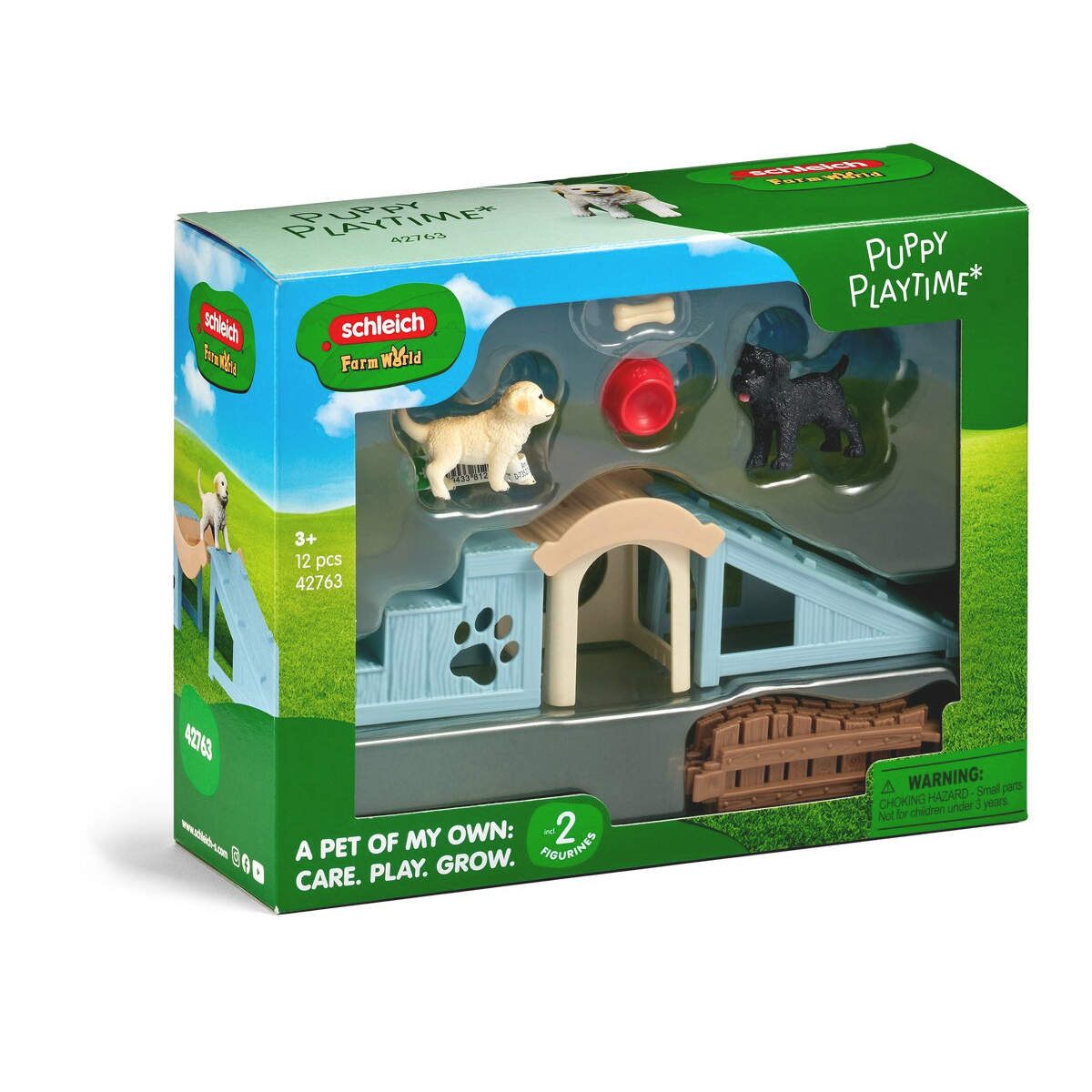 schleich-farm-world-abenteuerzeit-f-r-welpen-set-42763 image 3