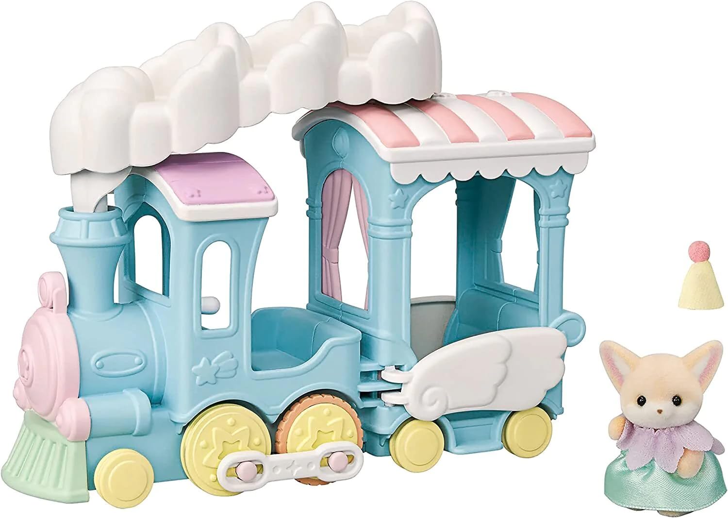 sylvanian-families-5702-regenbogenzug-spielset-mit-w-stenfuchs-baby image 2