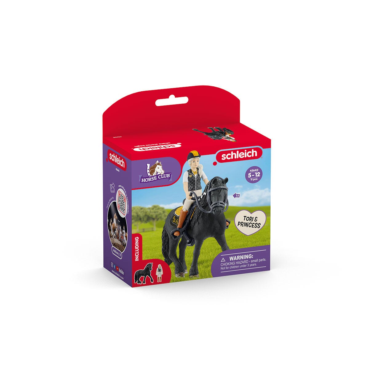 schleich-horse-club-tori-princess-pferd-mit-reiterin-friesenstute-set image 5