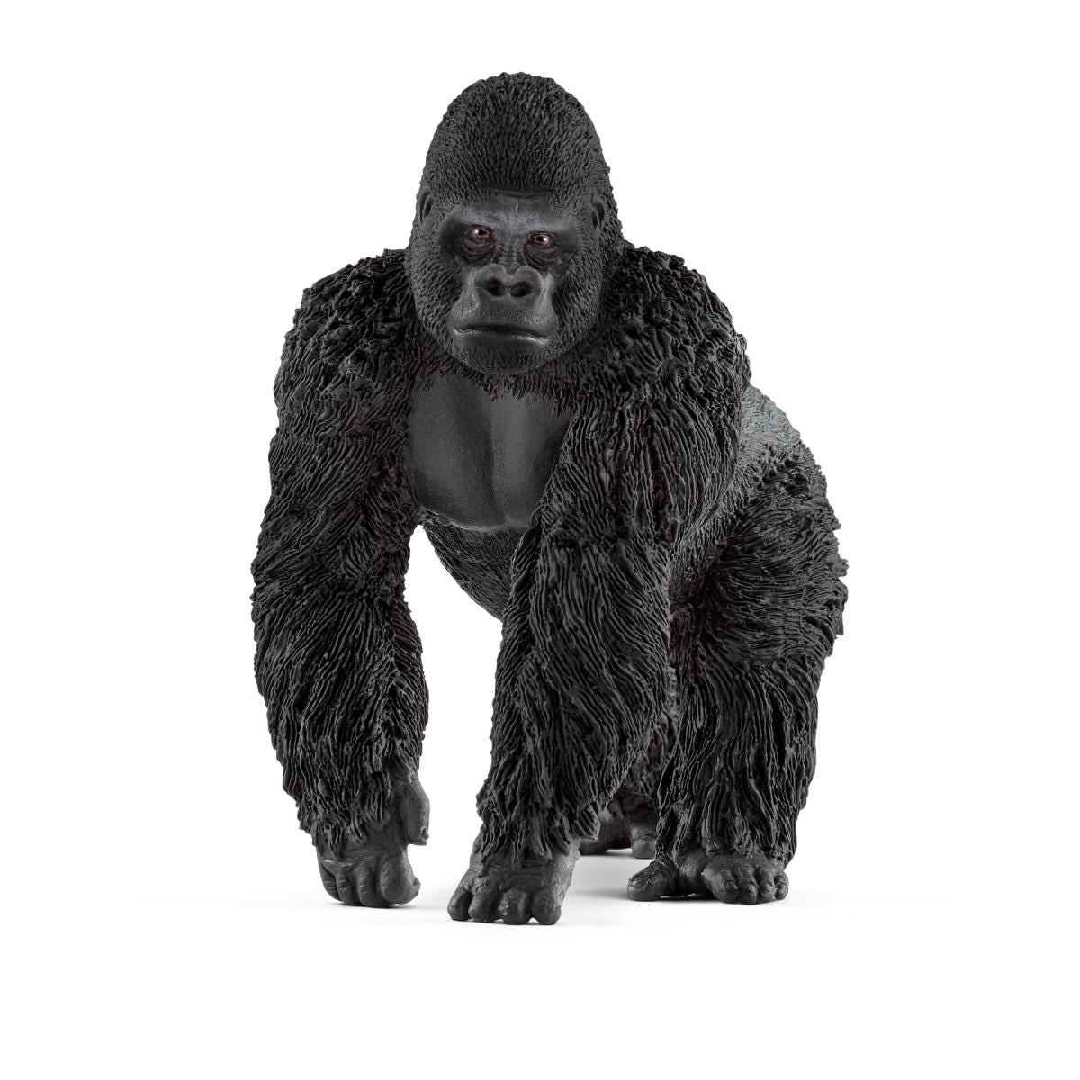 schleich-wild-life-gorilla-m-nnchen-figur-kn-chelg-nger image 1