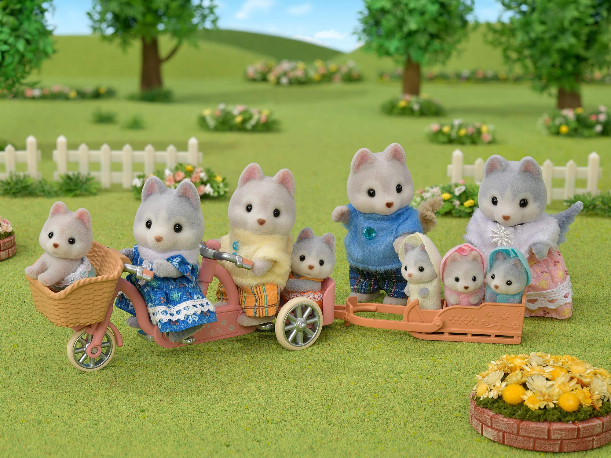 sylvanian-families-family-trip-5637-tandem-spielset-husky-figuren image 4