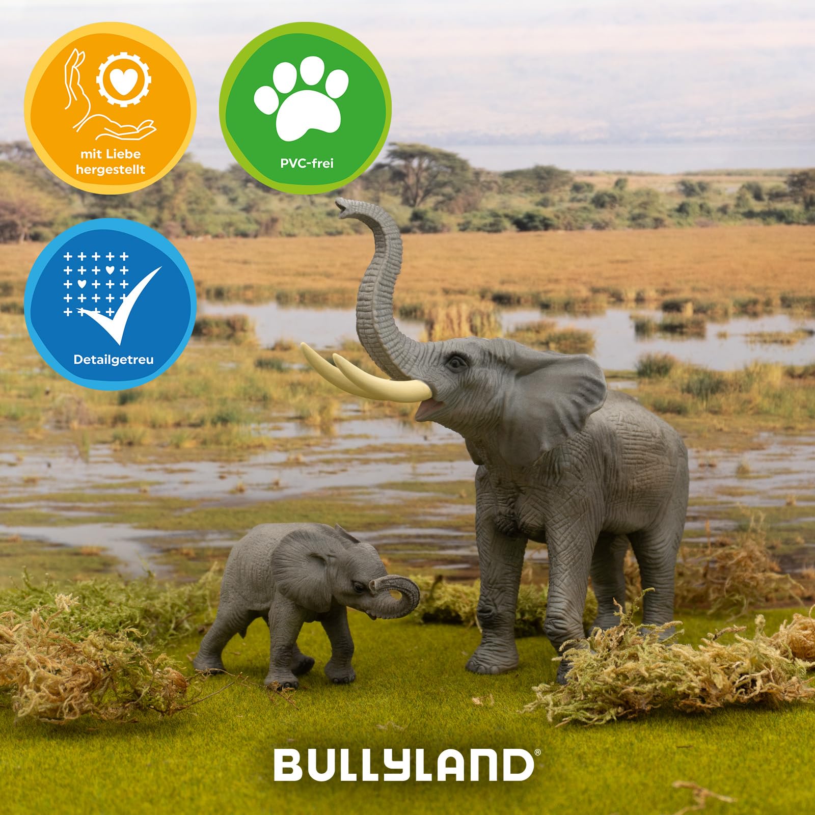 bullyland-safari-afrikanisches-elefantenkalb-63659-tierfigur image 5