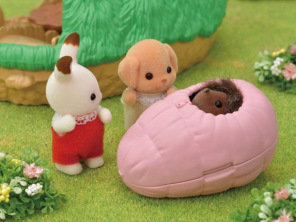 sylvanian-families-5453-baby-igelh-hle-puppenhaus-spielset-camping image 5