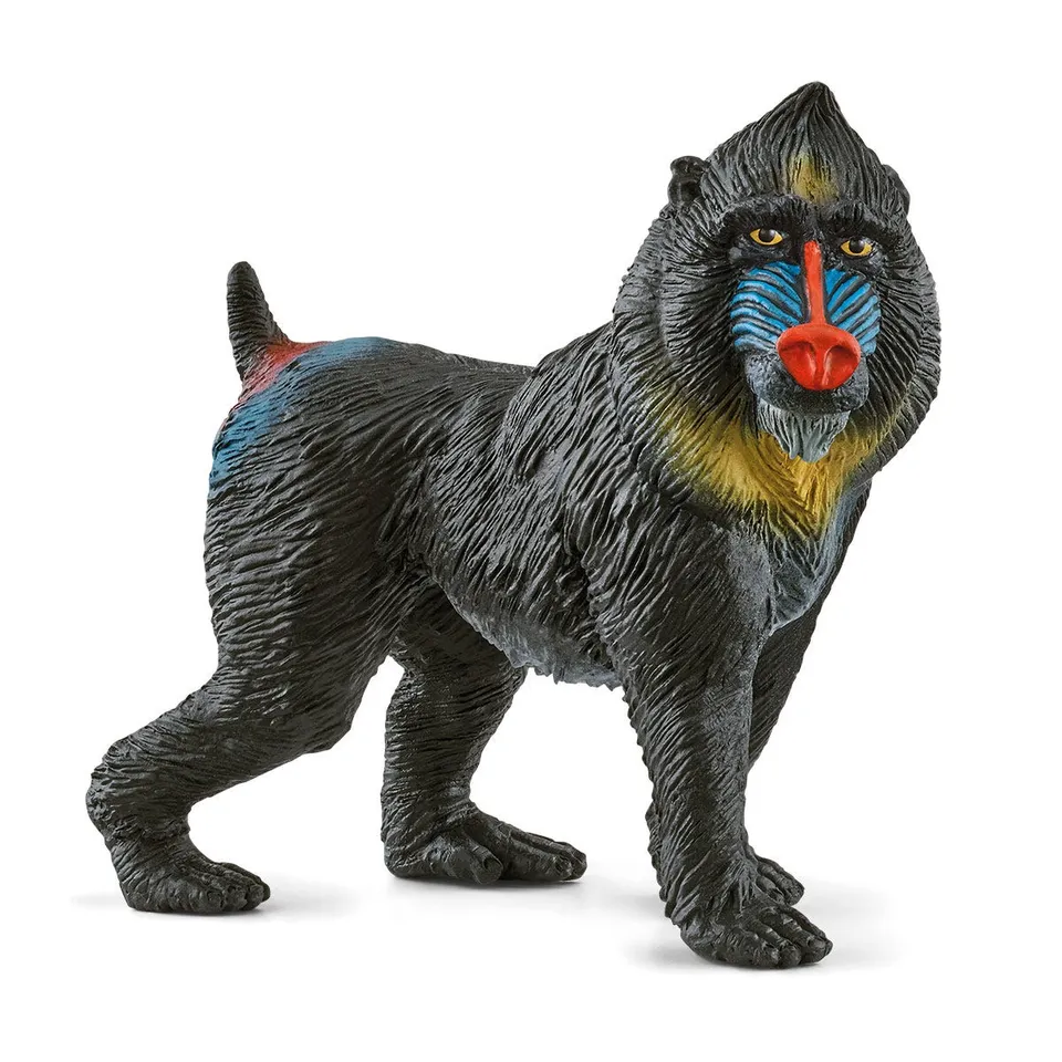 schleich-wild-life-14856-mandrill-tierfigur-regenwald image 1