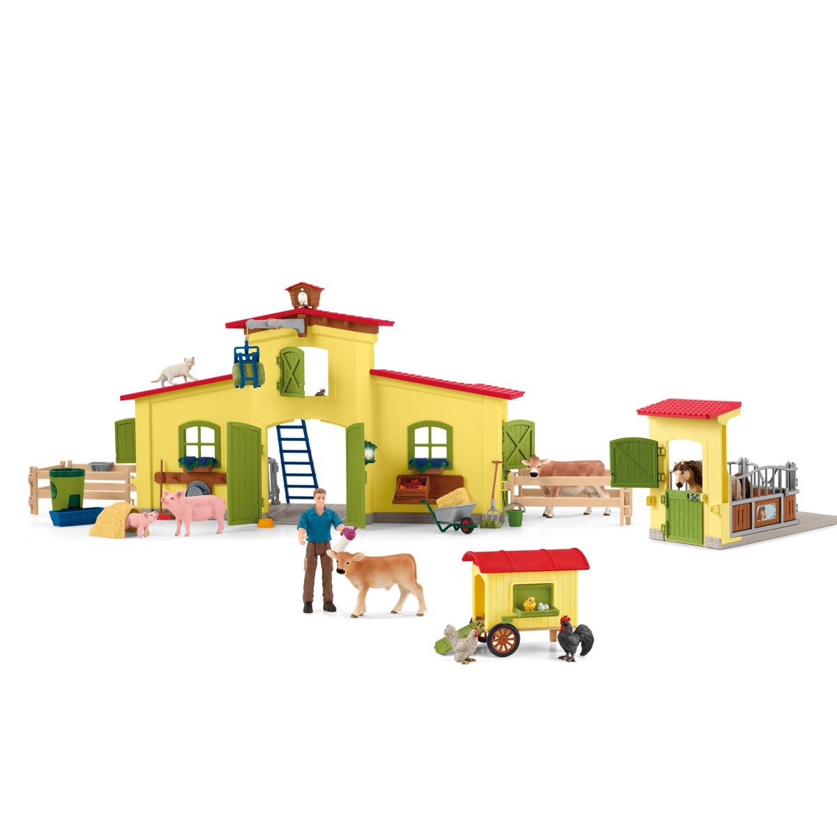 schleich-horse-club-farm-h-hnerstall-pferdestall-72224-spielset image 1