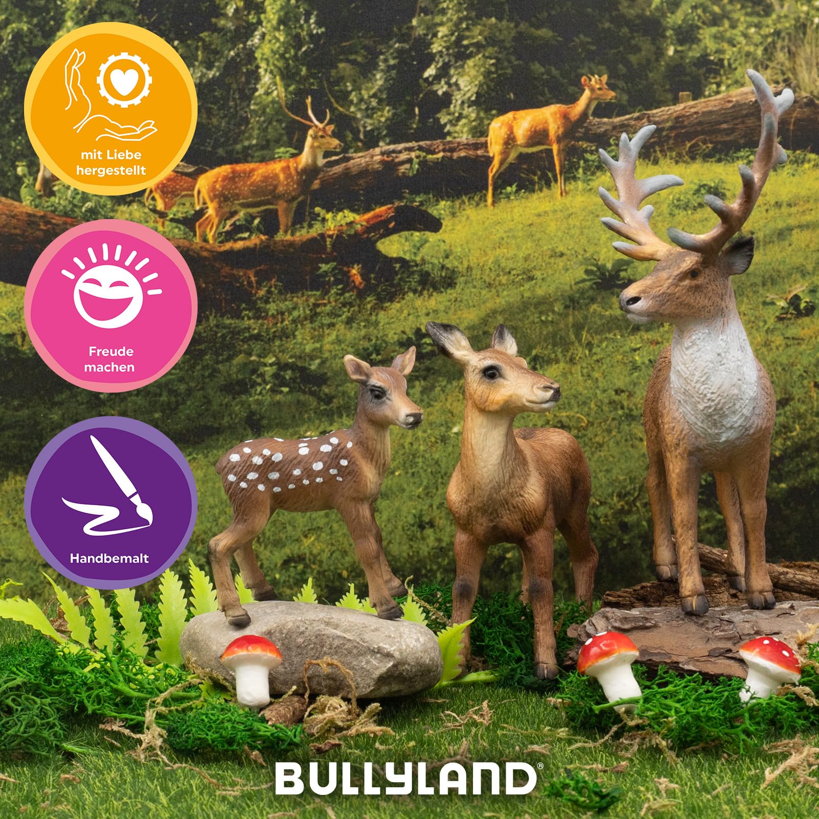 bullyland-forest-animals-hirschkuh-64422-tierfigur-9-cm image 2