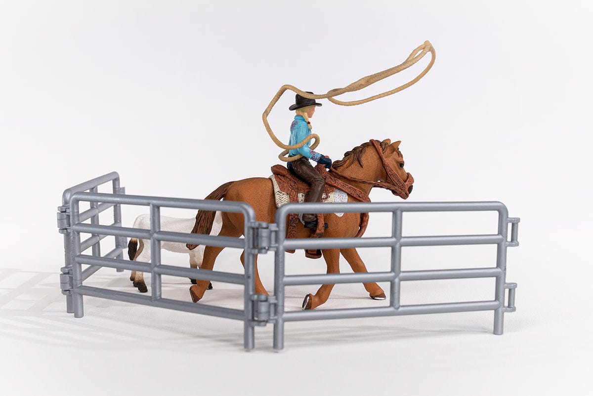 schleich-horse-club-team-roping-cowgirl-42577-spielset image 8