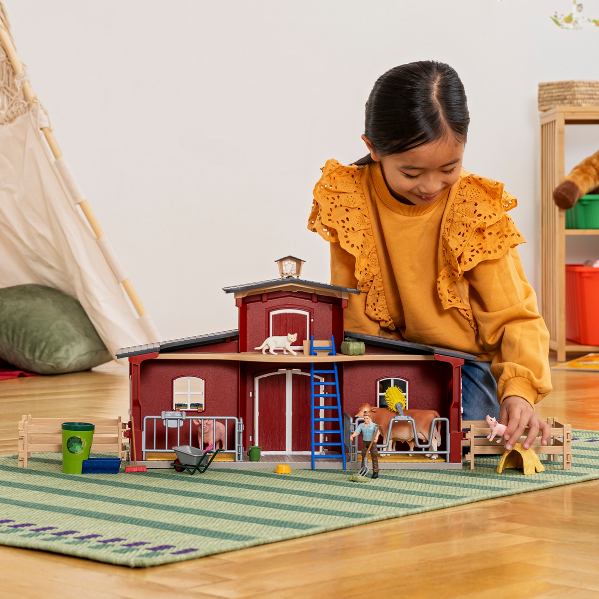 schleich-farm-world-gro-e-farm-spielset-42606-mit-tieren image 2